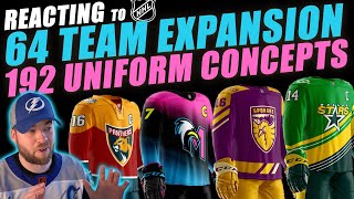 NHL 64 Team Expansion 192 Uniform Concepts [upl. by Parks]