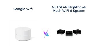 Google Wifi vs NETGEAR Nighthawk AX1800 Mesh WiFi System Comparison [upl. by Kath]