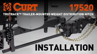 TruTrack TrailerMounted Weight Distribution Hitch Install  CURT 17520 [upl. by Fleisher]