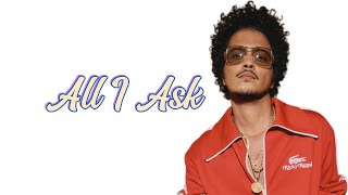 Bruno Mars covers  All I Ask Lyrics [upl. by Breech]