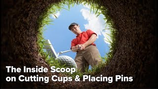 Behind the Scenes Cutting Cups and Placing Pins on Golf Courses [upl. by Ennairrek]