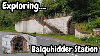 Exploring Balquhidder Railway Station  abandoned closed disused  Lochearnhead Callander Stirling [upl. by Nylaf91]