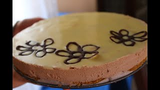 Cheesecake nutella e cioccolato bianco  Nutella and white chocolate cheesecake [upl. by Kalie]