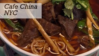 Cafe China beef noodles michelinrestaurant nyc chinesefood 牛肉面 [upl. by Pawsner]