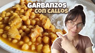 Cómo se hacen los GARBANZOS CON MENUDO O CALLO 😋 con el toque secreto de mi abuelita 👌 [upl. by Smailliw]