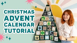 Christmas Tree Advent Calendar Sewing Tutorial [upl. by Nymassej]