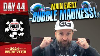 THE BIGGEST MAIN EVENT BUBBLE EVER  Daniel Negreanu 2024 WSOP VLOG Day 44 [upl. by Arua282]