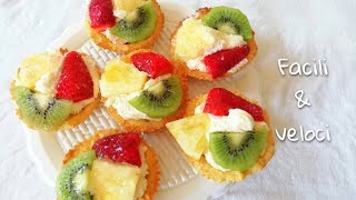 Tartellette alla frutta con crema Chantilly  Ricetta facile [upl. by Ever]