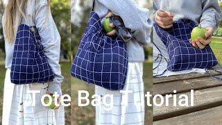 Tote Bag Sewing Tutorial [upl. by Aicilav]