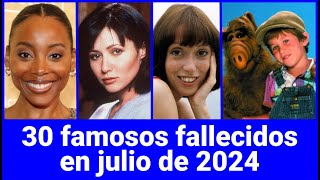 Famosos que murieron en julio de 2024 [upl. by Llaccm]