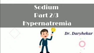 Sodium part 23 Hypernatremia [upl. by Merrell789]