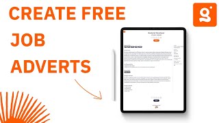 How To Create A Free Job Advertisement Using Giig Hire [upl. by Lledualc]