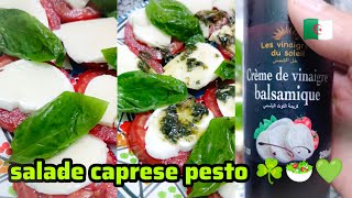 Comment préparer une salade caprese pesto 😍☘️🧀🤤🥗 [upl. by Hashimoto123]