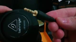 Headphones Behringer HPX 6000 unpacking [upl. by Lleval]