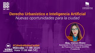 Derecho Urbanístico e Inteligencia Artificial  Nuevas oportunidades para la ciudad [upl. by Kristien493]