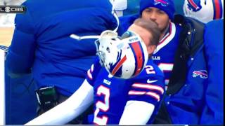 Bills Kicker Almost KOs Himself After Slamming Helmet [upl. by Ajnat]