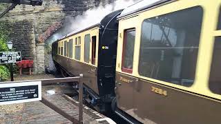 Hagley Hall departing Arley station [upl. by Ahsiyn760]