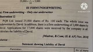 underwriting of shares ill12 debentureHealthy Educationliability of underwriterfirm underwriting [upl. by Haimirej128]