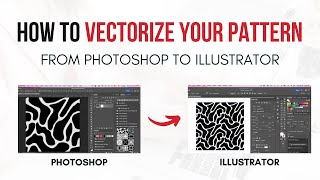 How to Vectorize Photoshop Pattern in Illustrator [upl. by Laurance]