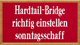 HardtailBrücke richtig einstellen Intonation  Saitenlage  Anleitung  sonntagsschaff [upl. by Rechaba]