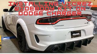 Installing Vicrez Widebody Kit on Dodge Charger [upl. by Lledyr]