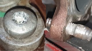 How to Remove a Stuck Bolt  Rounded Torx  Stripped Rusted Seized [upl. by Lekram310]