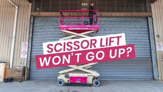 Scissor Lift Wont Go Up  Pink Boots Hire [upl. by Venezia85]