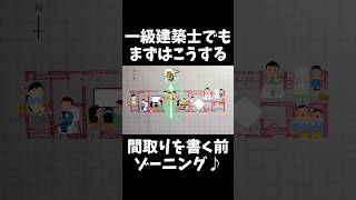 1分でわかる！間取りの作り方！ shorts 変な家 平屋 一級建築士 [upl. by Euqinu]