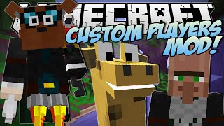 Minecraft  CUSTOM PLAYERS MOD New Heads Arms Bodies and More WearMC Mod  Mod Showcase [upl. by Swigart]