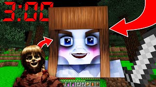 NE JAMAIS FAIRE SPAWN ANNABELLE À 3H00 DU MATIN MINECRAFT  LE PLUS FLIPPANT DES 3H00 😱 [upl. by Medin]