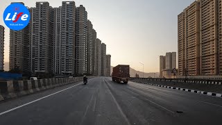 Navi Mumbai 4K JNPT Road  Panvel to Palm Beach Rd [upl. by Assyle]