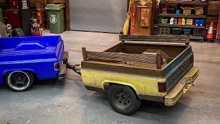 Janky Squarebody Trailer Build Part 2 Paint amp Patina Bald Tires amp More ScaleRC [upl. by Aillicsirp]