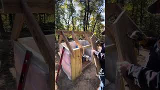 Building a well house part 2 diy wellhouse waterwell woodworking hardwork buildingamerica [upl. by Akihsat198]