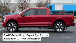 Ford Fseries 13th and 14th Gen Truck Rear Windscreen Installation [upl. by Haines595]