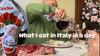 What I eat in a day in ITALY  NONNOs cooking  Easter Eggs hunting [upl. by Nala968]