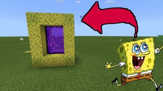 CARA MEMBUAT PORTAL BIKINI BOTOM SPONGEBOB  MINECRAFT PE [upl. by Enitsirk224]