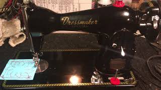 Dressmaker Sewing Machine Made in Japan real Heavy Service capable [upl. by Threlkeld]