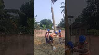 Excavator se trime pipe lowering Kiya jata haiPlease comment civilsiteworkyoutubeshorts [upl. by Lorimer]