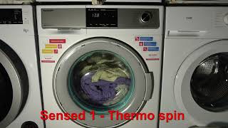 Sharp ES HDB8147W0 Washer Dryer  Drying amp Thermo spin 1400rpm  results [upl. by Airitac265]