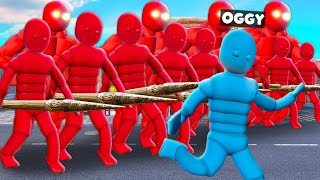 Npc Team Red Attacked On Oggy In Overgrowth [upl. by Susumu]