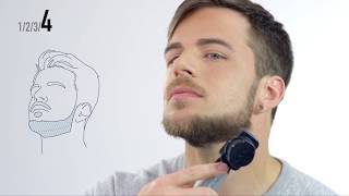 Tutorial barba Corte de barba Mentón y líneas definidas con la recortadora ERGD60 [upl. by Grossman]