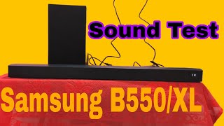 Samsung HWB550XL SOUNDBAR sound test [upl. by Woolley]