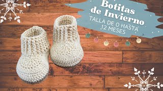 Teje estas lindas botitas para el invierno a crochet [upl. by Am]