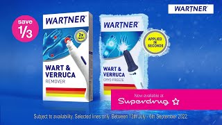 WARTNER® fast amp effective wart amp verruca treatments [upl. by Ketchan]