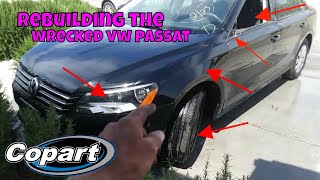 putting the COPART VW PASSAT rebuild project back together [upl. by Faires]