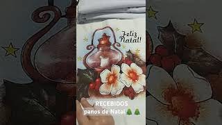 RECEBIDOS panos prato de natal [upl. by Bekki]