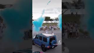 The best Car gender reveal ever🚙💙😍 genderreveal balloon genderrevealvideo genderrevealideas [upl. by Rintoul779]