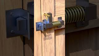 Automatic gate latch lock simple secret lockdesign doorlock automaticdoorlock [upl. by Clorinde]