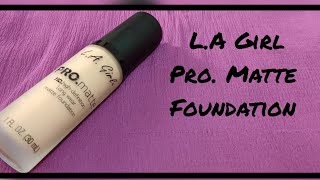 LA girl pro matte foundation review in Bangla  Bushras Vlog [upl. by Nowed41]