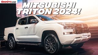 Mitsubishi Triton 2024 mesin sangar dan harga lebih murah dari Hilux  GridOto [upl. by Joana437]